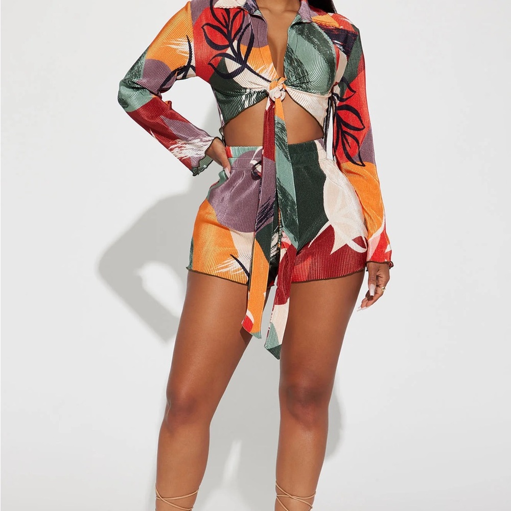 New Fashion Nova Multicolor Matching Set